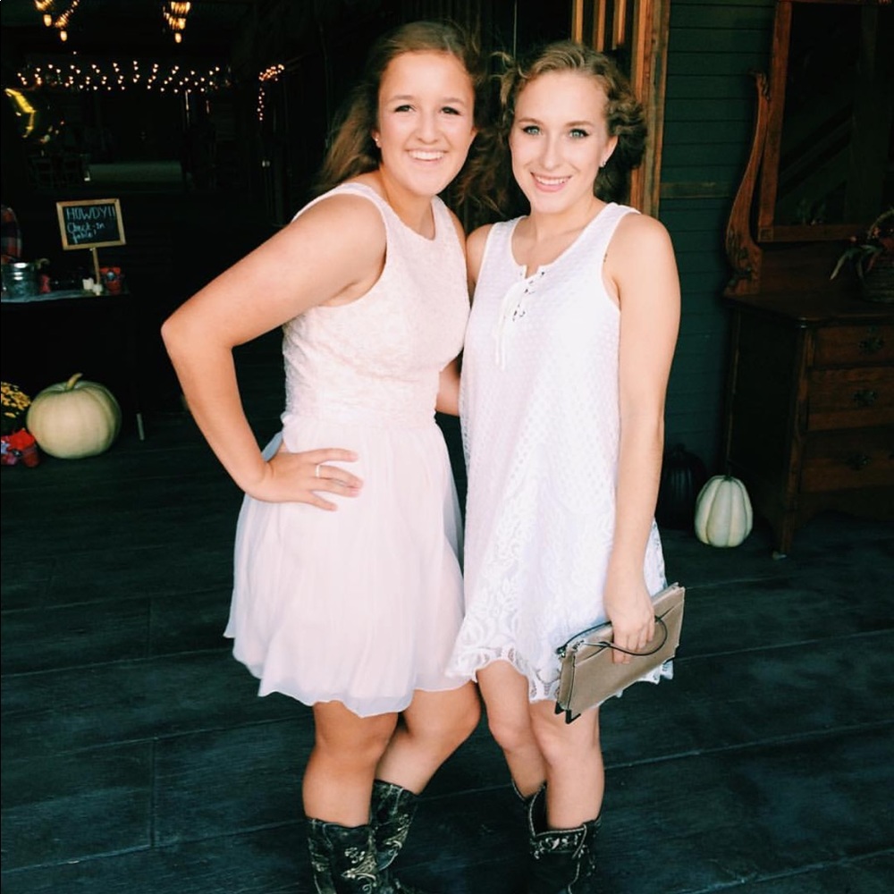 blush pink mini dress